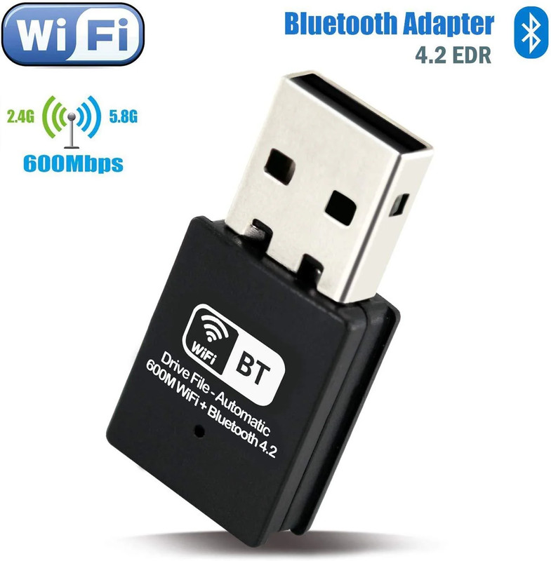 USB Wifi Bluetooth 4.2 Adapter 600mbps - محول واي فاي